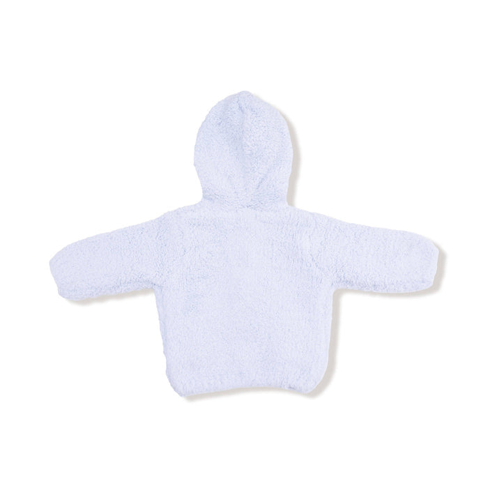 Light Blue Chenille Hooded Jacket