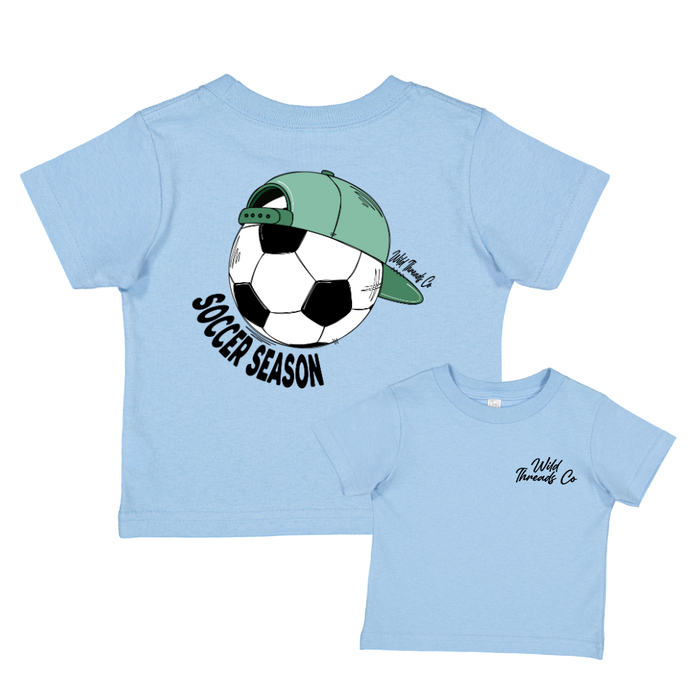 Light Blue Soccer Season Tee