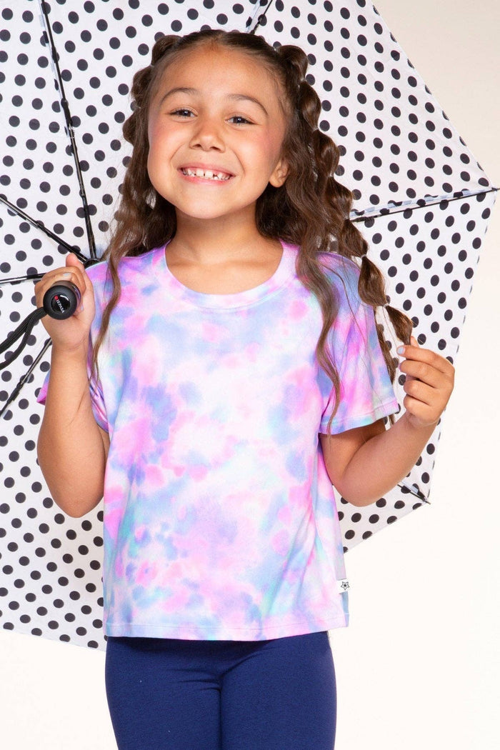 Lilac Chambray Tie Dye Simply Soft Easy Tee