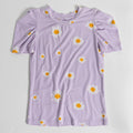 Lilac Daisy Rib Top