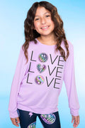 Lilac Leopard Love Simply Soft Long Sleeve Crew Top