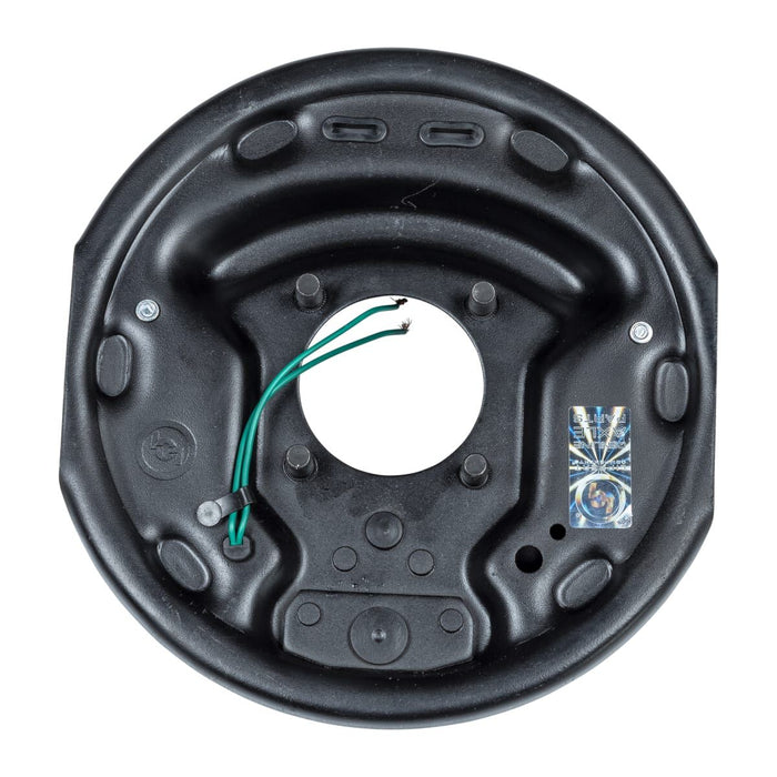 Black Steel 10 Inch Brake Assembly - Rear Backing Plate View | United RV Parts