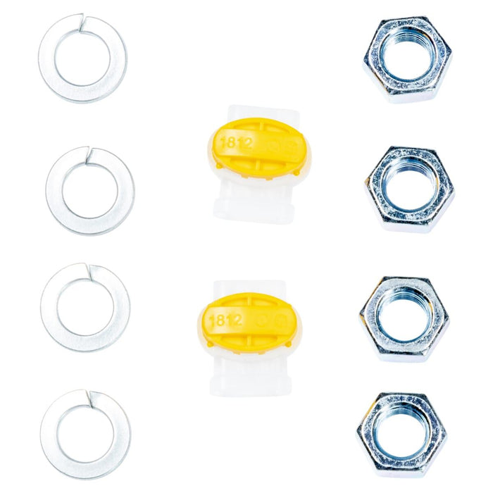 Brake Assembly Hardware Kit - Washers and Nuts Flat Lay | United RV Parts