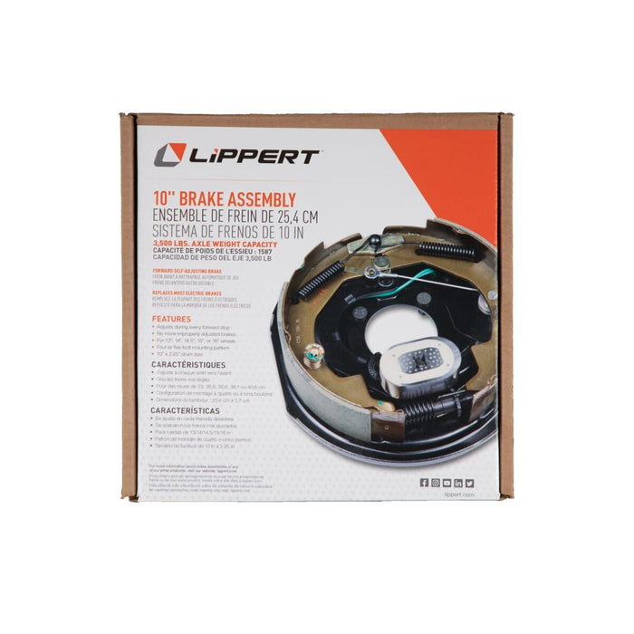 Lippert 10 Inch Brake Assembly Retail Packaging Box | United RV Parts