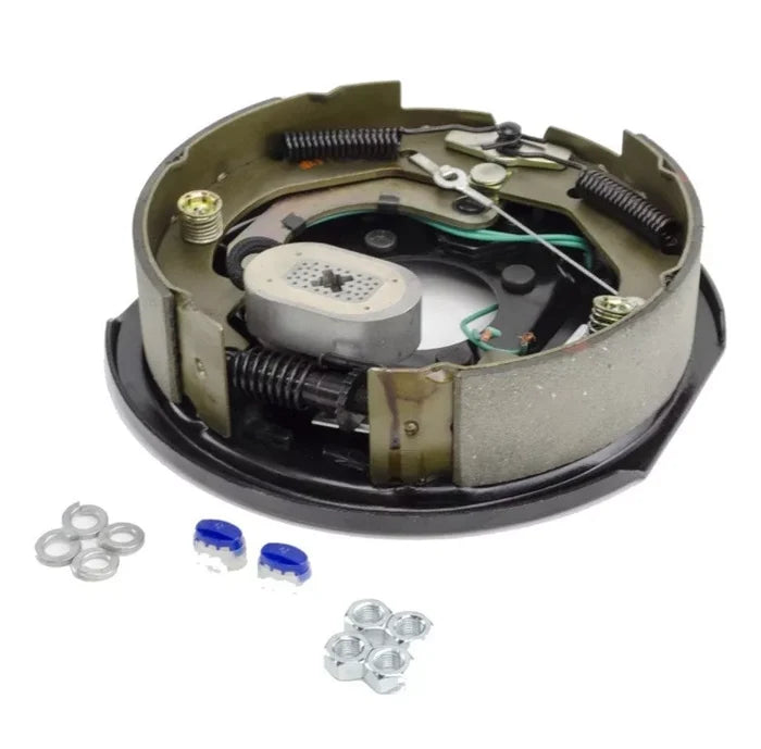 Lippert 12 Inch Electric Brake Assembly Complete Kit with Hardware - Side View | United RV Parts