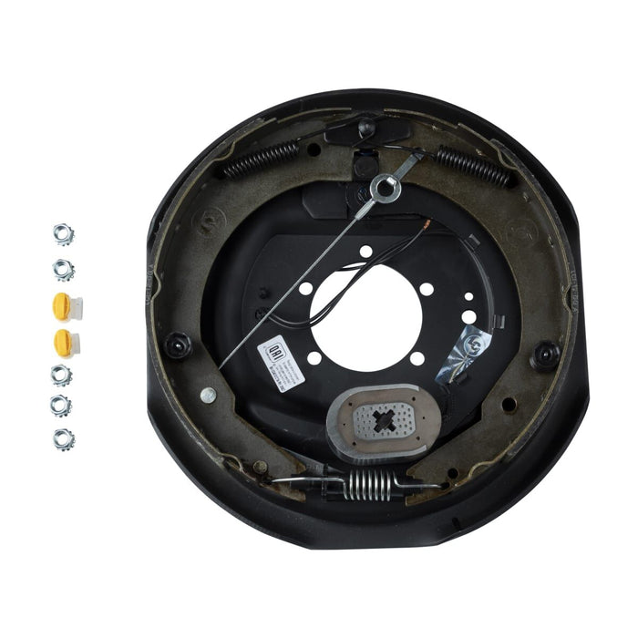 Lippert Self-Adjusting Brake Assembly 296652 - Rear View with Hardware | United RV Parts