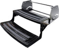 Black Steel Double Radius RV Step - Extended Position View | United RV Parts