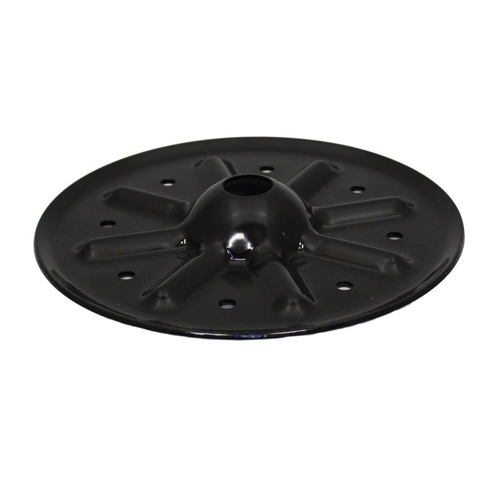 Black Steel Lippert Leveling Foot Pad - Bottom Angle View | United RV Parts