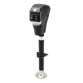 Black Lippert 285318 Electric Tongue Jack - Side View | United RV Parts