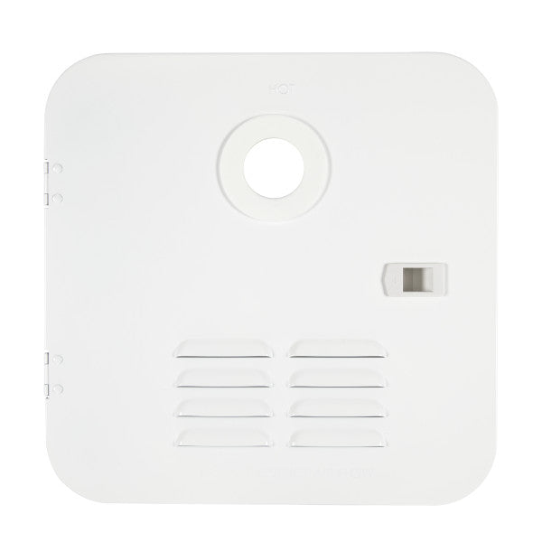 White Girard Tankless Water Heater Door - Front View | United RV Parts