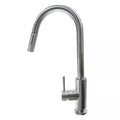 Stainless Steel Lippert Pull-Down Single Hole Bullet Faucet 719333 - Side View | United RV Parts