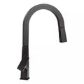 Black Matte Lippert Pull-Down Single Hole Faucet Gooseneck - Side View | United RV Parts