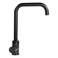 Black Matte Lippert Square Gooseneck Single Hole Faucet - Side View | United RV Parts