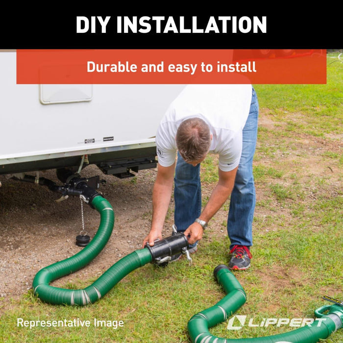 RV Owner Installing Green Sewer Hose System with Waste Master Converter - DIY Installation | United RV Parts