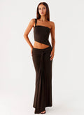 Luara Cut Out Maxi Dress - Chocolate