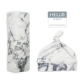 Marble Hat & Swaddle Set