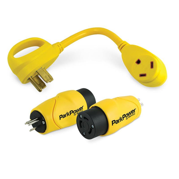 Yellow Marinco 30A Go Anywhere Kit Adapters - Components View | United RV Parts