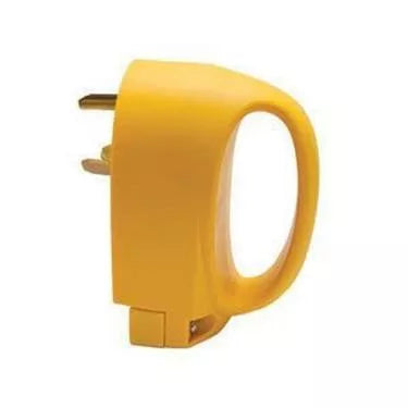 Yellow Marinco 30A Male Replacement Connector End 30MPRV - Side View | United RV Parts