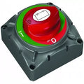 Marinco 720RV Heavy Duty Battery Disconnect Switch Gray Housing Red Rotary Knob - Front View | United RV Parts