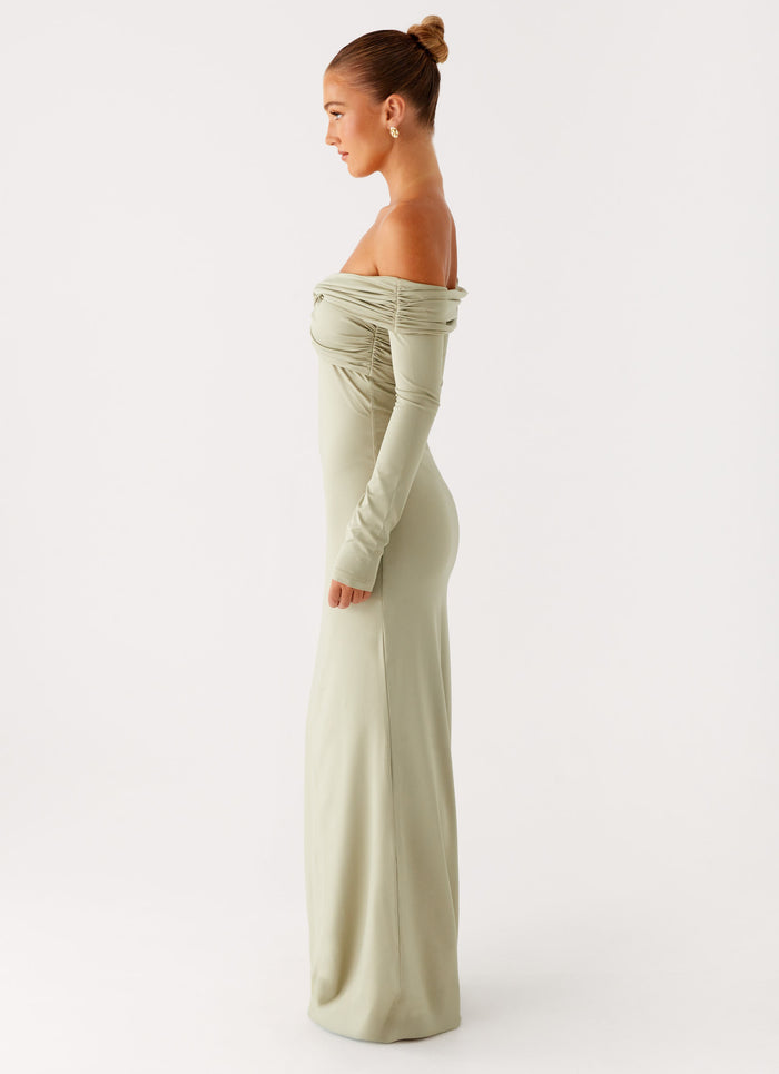 Marla Long Sleeve Maxi Dress0867 Peppermayo