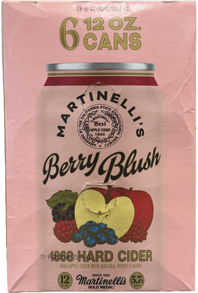 Martinelli's 1868 Berry Blush Hard Cider 6pk Cans