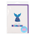 Mermaid Gem Decal Greeting Card