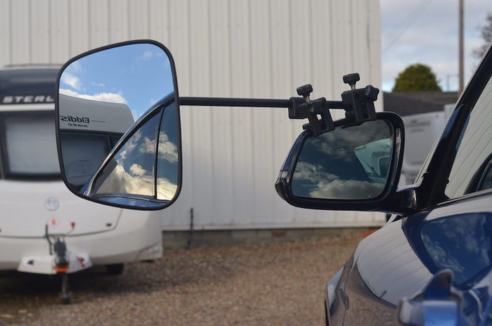 Milenco Grand Aero Towing Mirrors - Installed on Vehicle for RV Towing | United RV Parts