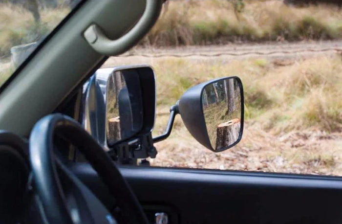 Milenco Towing Mirrors - Interior View From Driver Perspective | United RV Parts