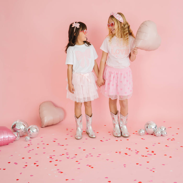Mini Sequin Hearts Baby Tutu