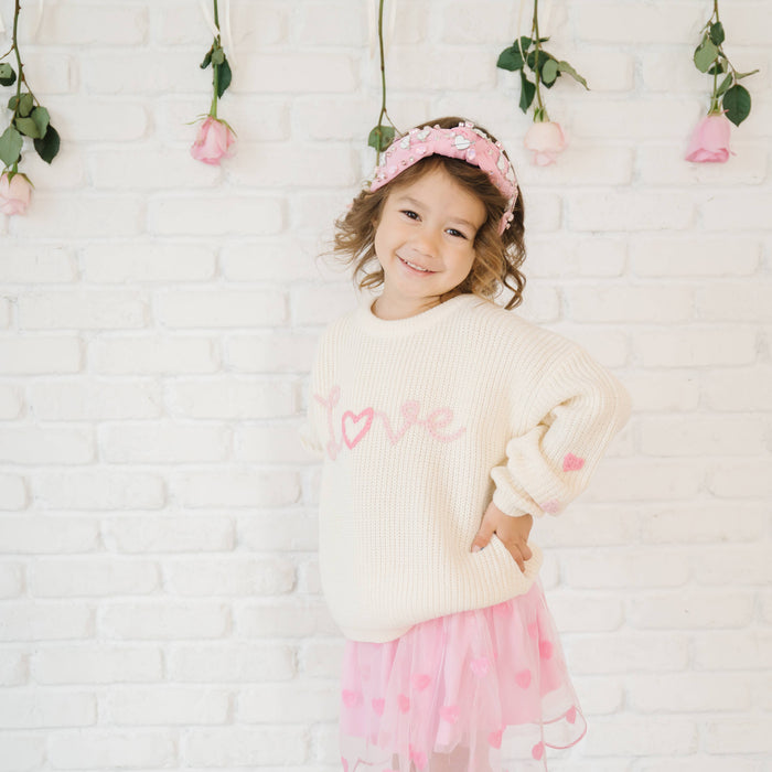 Mini Sequin Hearts Baby Tutu