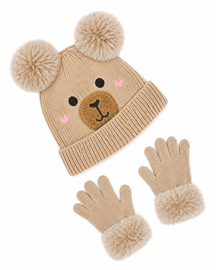 Miss Capy Capybara Hat + Gloves Set