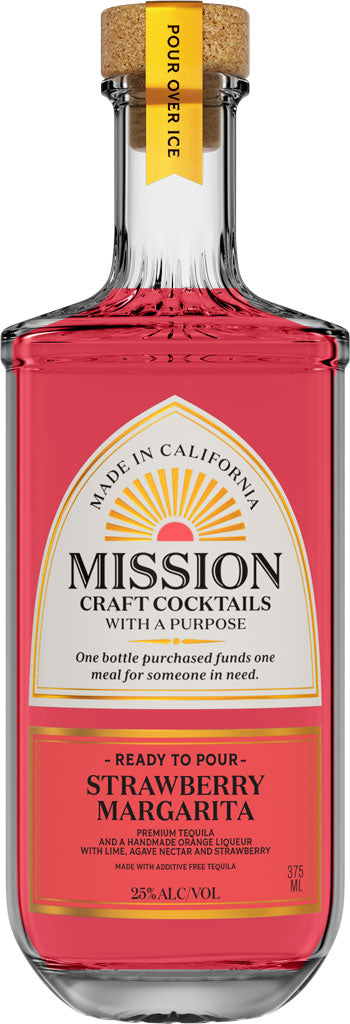 Mission Craft Cocktails Strawberry Margarita 375ml