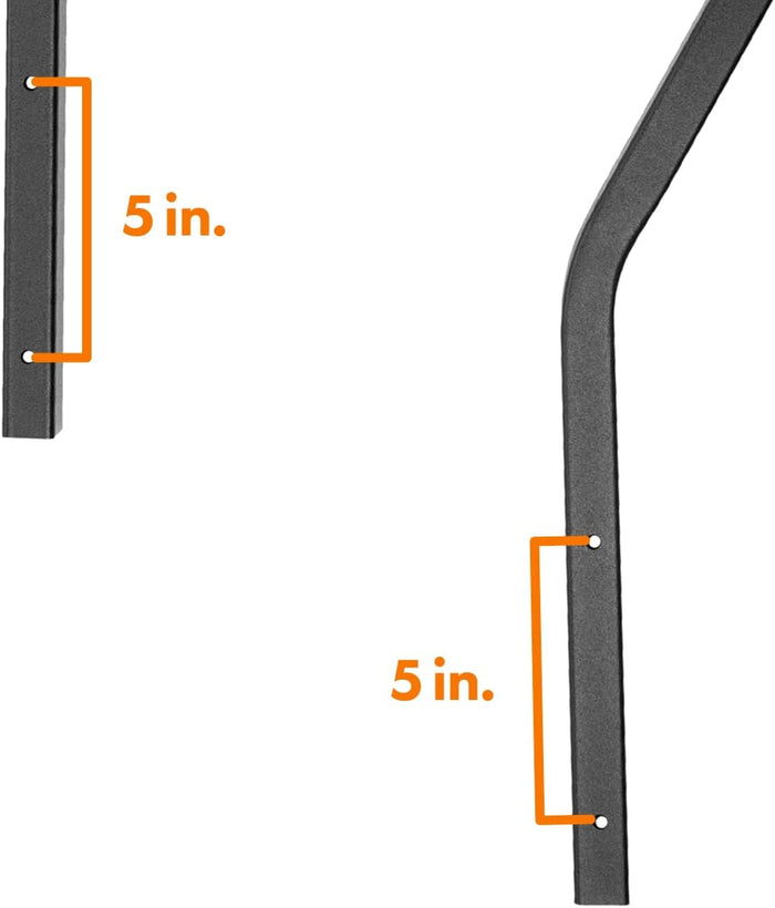 MORryde RV Handrail Dimensions - 5 Inch Spacing Detail | United RV Parts
