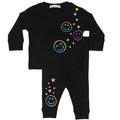 Multi Smile Black Thermal Shirt and Pant Set