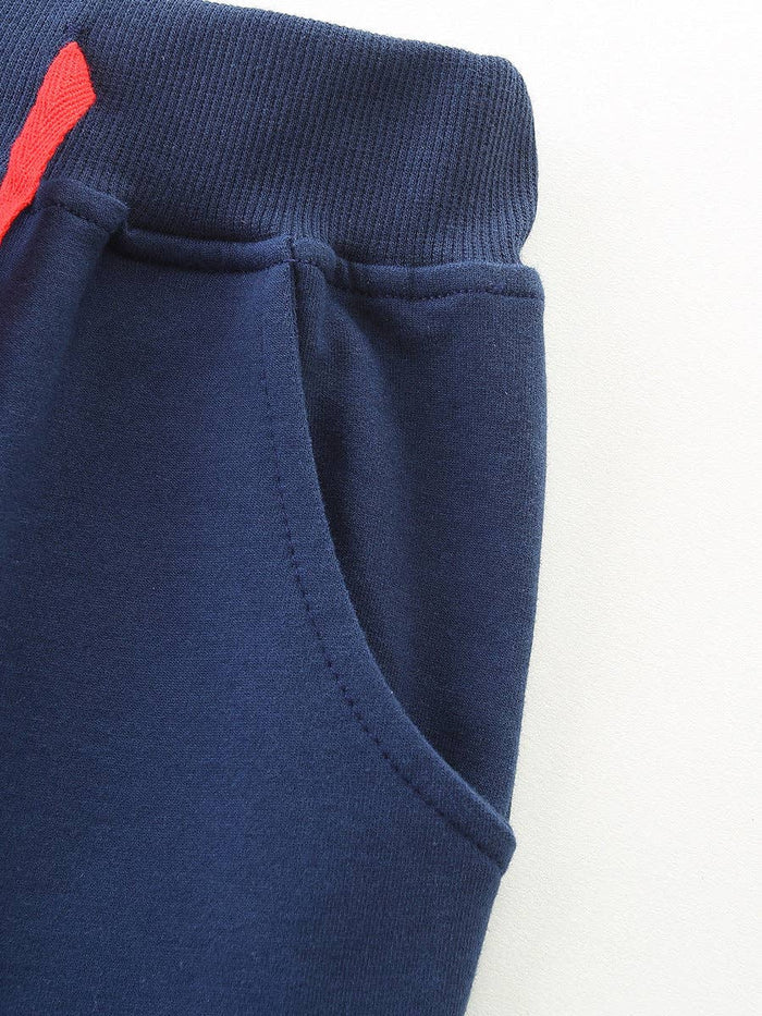 Navy Aircraft Embroidered Jogger