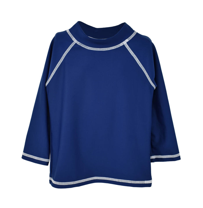 Navy Rash Guard Swim Top
