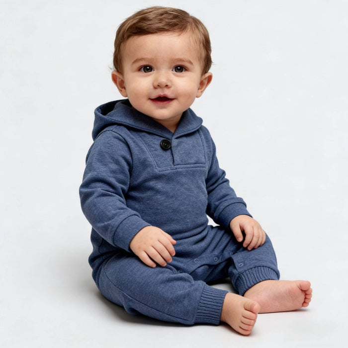 Navy Shawl Collar Knit