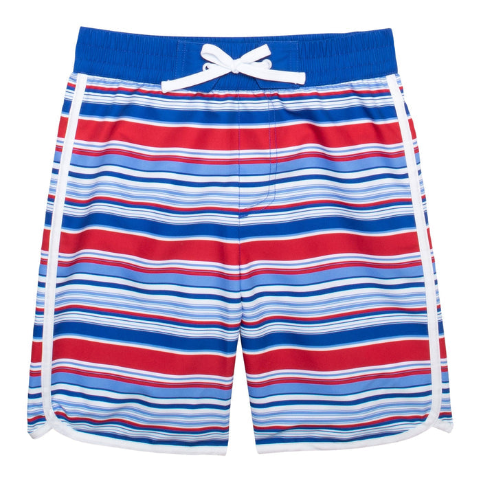 Navy Stripe Swim Trunk