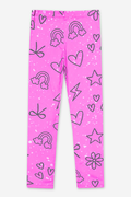Neon Pink Sketch Emoji Simply Soft Long Legging