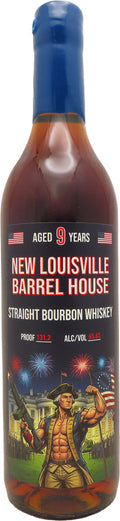 New Louisville Barrel House 250th Red, White & Boom C384 Bourbon Whiskey 9 Year Old 750ml