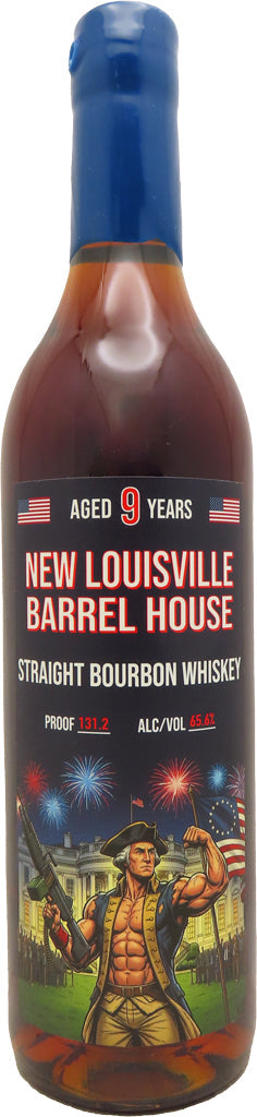 New Louisville Barrel House 250th Red, White & Boom C384 Bourbon Whiskey 9 Year Old 750ml