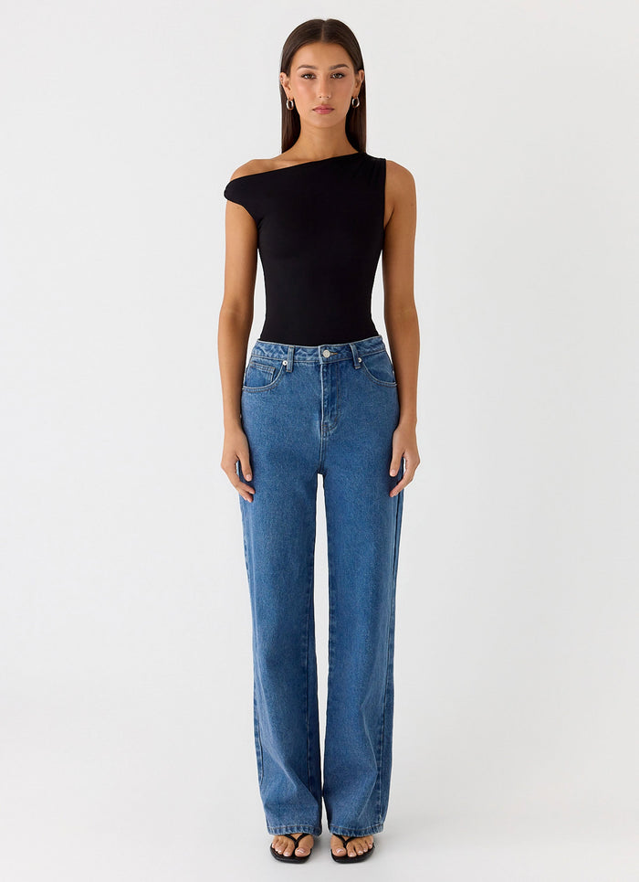 No Answer Bodysuit - Black
