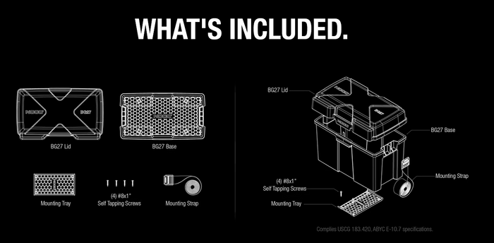 Noco | Battery Box for Group 27 Batteries | BG27 | Black | Replaces HM327BK