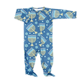 Ora of the Menorah Bamboo Zipper Footie