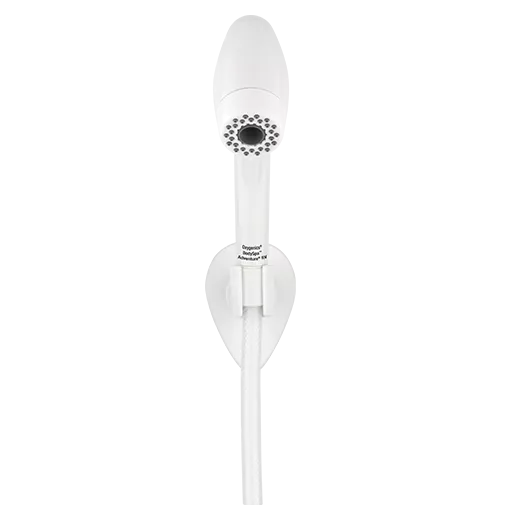 White Oxygenics BodySpa Adventure RV Handheld Shower Head 25752 - Side View | United RV Parts