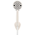 White Oxygenics PowerFlow RV Handheld Shower 87764 with Wall Mount Bracket - Front View | United RV Parts