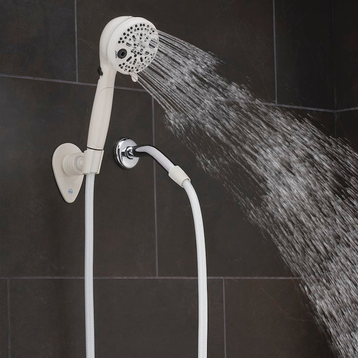Oxygenics PowerFlow RV Shower Head Showing Heavy Rain Spray Setting - Spray Mode Detail | United RV Parts