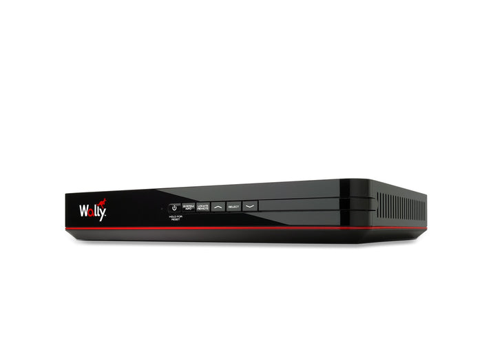 Black DISH Wally HD Receiver - Side Angle View | United RV Parts