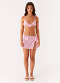 Palazzo Crochet Wrap Skirt Pink 1 Peppermayo