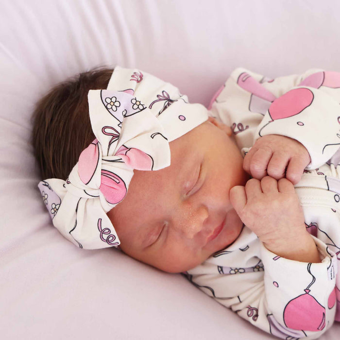 Party Time Knit Large Bow Headwrap